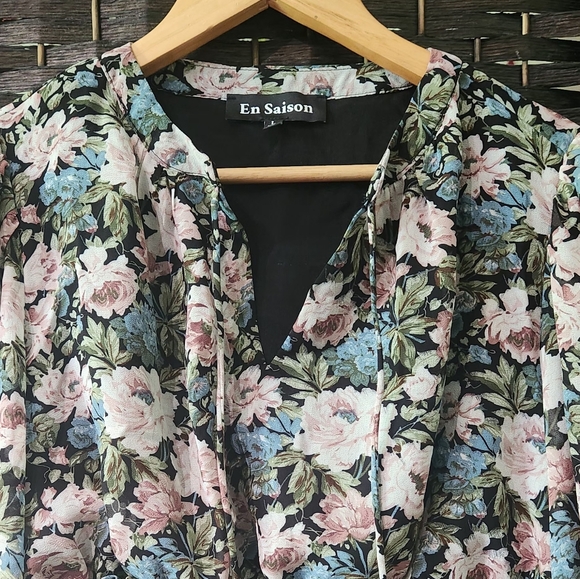🌟2/40⭐️ Nwt En Saison  blouse - Picture 4 of 11